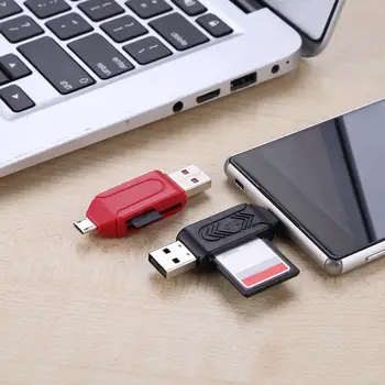 2 in 1 Multi-Funcție USB2.0 OTG Cititor de Card TF/SD Card Reader Adaptor