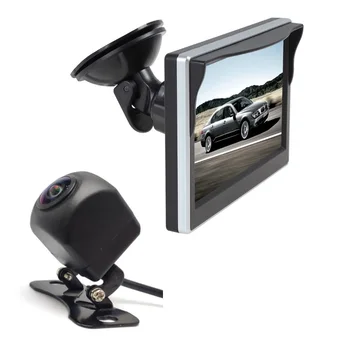 2021 Masina Noua Monitor de 5 Inch, 800*480 Ecran 2 Modul de Intrare Video monitor Auto pentru camera de rezervă Vehicul Vedere din Spate aparat Foto camera frontală