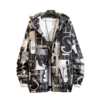 2021 moda de primăvară și de vară de două sezoane pentru bărbați haina, potrivit pentru băieți camuflaj tendință, liber jacheta dimensiune de agrement sacou