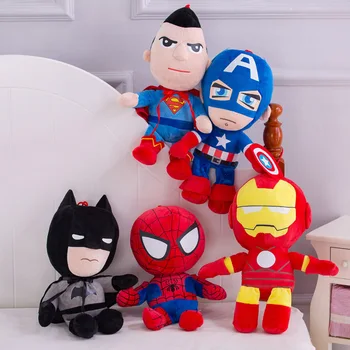 28-47cm Disney Marvel Avengers Jucării de Pluș Captain America, Batman, Spiderman, Iron Man Păpuși de Pluș Eroi de Desene animate Papusa Jucării