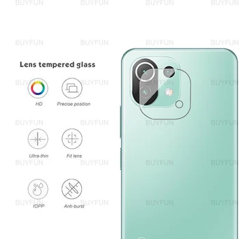 2in1 sticlă de protecție Pentru Xiaomi Mi 11 Lite 5G complet capacul frontal ecran protector pentru km 11 lite 4g 6.55 inch lentila sticla