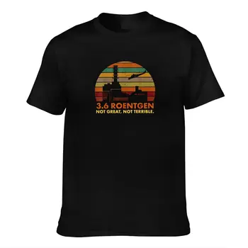 3.6 Roentgen Nu Mare Nu teribil Tricou Bumbac pentru Bărbați T-shirt ' 80 Retro, Desene animate cu Maneci Scurte Overdize Black XS Îmbrăcăminte