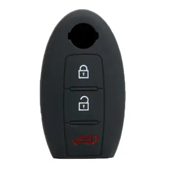 3 Butoane Cheie de Masina de Silicon de Caz Pentru Nissan TEANA Qashqai, Juke Cheie Sac Capac Protector Fob Auto-styling Accesorii Auto