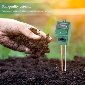 3-în-1 de Sol Tester de Umiditate, lumina Soarelui pH-Metru de uz Casnic Grădină Plantare Elemente pentru Plante, Flori, Unelte de Gradina