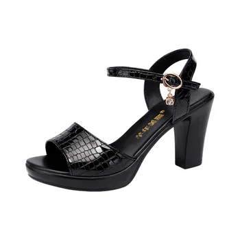 32-43 Sexy Peep Toe Doamnelor Pantofi De Vara Pentru Femei Rochie De Pană Toc Sandale Cu Toc Femeie 2021 Nou De Sex Feminin Sandale Cu Platforma