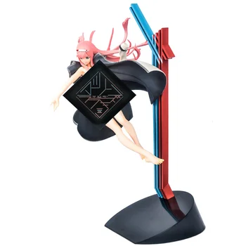 34cm Nou Anime Japonez Zero Doi Figură DRAGĂ În FRANXX 002 PVC Model Fata Sexy Jucării de Colecție Cadou Pentru Băiat