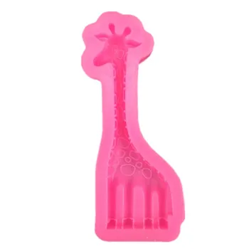 3D girafa animal forma silicon decorare tort instrument DIY rășină zgura desert de ciocolată decorare mucegai