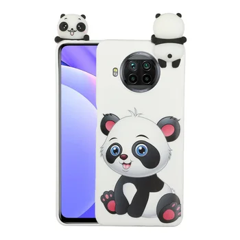 3D Panda Caz Pentru Xiaomi Poco X3 NFC PocoX3 X 3 Pro Caz Moale cu Capac de Silicon pentru Xiaomi Mi 10T Lite 10 T 10TPro Cazuri de Telefon Etui