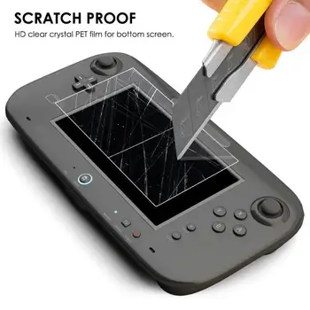 3Pcs Clar Anti-Zero Ecran Protector de Acoperire Voor Wii U Scherm Garda Beschermende Film Voor Nintend Wiiu