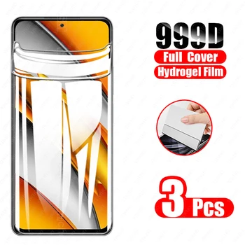 3PCS Fața Hidrogel Film pentru Poco F3 Ecran de Protecție Nu Glass pentru Xiaomi Poko Poxo Puțin Poco F 3 PocoF3 6.67
