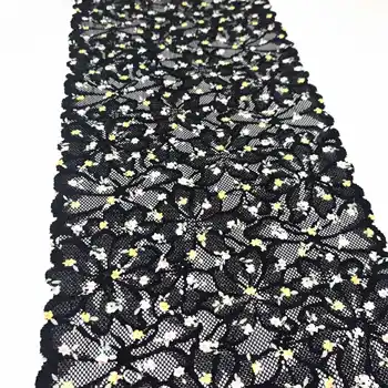 3y/lot Latime 7 7/8 inch (20 cm) Negru Stretch Lace Trim Pentru Haine de Cusut Ambarcațiuni DIY Îmbrăcăminte de Dantela Tesatura de Îmbrăcăminte Accesorii