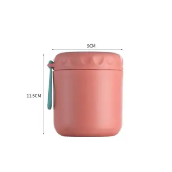 430 ml de Alimentare Termica Borcan din Oțel Inoxidabil Izolat Caseta de Prânz Cu Lingura Portabil Cutie Bento Termos cu Supa Container pentru Alimente Thermocup