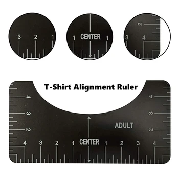 4buc/Set Tricou Aliniere Riglă pentru Ghidare T-Shirt Design de Moda Conducători cu Dimensiunea de Adult Tineret Copilul DIY Șablon Desen