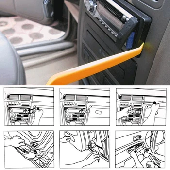 4buc/Set Ușa Clip Tapiterie Bord Desface Retehnologizare Seturi Kit Radio Audio Refit plastic ABS Automobile Auto Portabil Panoul de Instrumente de Ștergere
