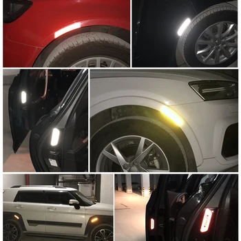 4buc ușa Mașinii de siguranță de avertizare anti-coliziune autocolante reflectorizante Pentru Renault Koleos Megane Scenic Fluence Laguna, Velsatis Twingo