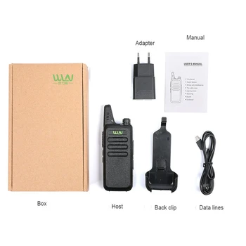 4BUC WLN KD-C1Mini Walkie Talkie Radio Portabila UHF 400-470 MHz 5W 1500mah Cu 16 Canale slim Amatori Portabile de Emisie-recepție