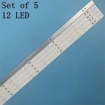 5 buc LED-uri Benzi 12leds LB43014 V0_00 pentru Philips 43