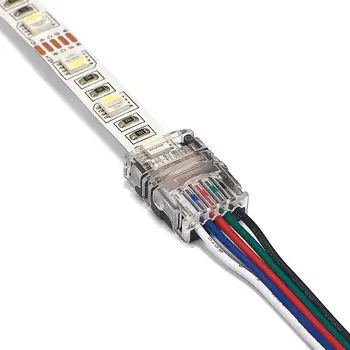5 buc Led-uri Benzi Conector Cablu 5m cablu Electric Impermeabil, Non-rezistent la apa Banda Conectori Pentru RGBW RGBWW RGBY Benzi De Sârmă