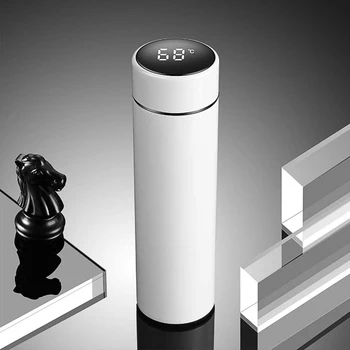 500ML Inteligent Termos Sticla de Apa Led afisaj Digital al Temperaturii din Oțel Inoxidabil Cafea Cani Termice Inteligente de Izolare Cupe