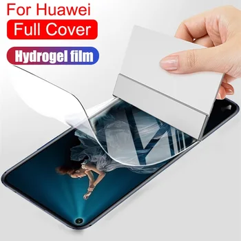 600D Protecție Hidrogel Film Pentru Huawei Honor 9 10 Lite 10 20 30 V30 Pro X10 V10, V20 Protector de Ecran Complet Acoperi Nici un Film de Sticlă
