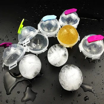 6CM Minge de Gheață Matrite DIY Sferă Rotundă Ice Cube Maker Pentru Whisky, Cocktail Băutură Reutilizabile Bucătărie Bara de Instrumente 1 BUC Culoare Aleatorii