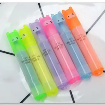 6Pcs Mini 6 Culori Fluorescență Markere Pixuri de Birou Rechizite Școlare