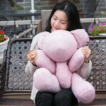 75cm DIY Fata Însoțească Urs Jucărie de Pluș Moale Îmbrățișare Ursuleț de Pluș Papusa pentru Copii Membrelor Butoanele de Urs Jucărie pentru Prietena