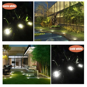 8 LED-uri Alimentate Solar Lumini Impermeabil în aer liber Lampa de Gradina Peisaj de Iluminat pentru Curte Punte Gazon Patio Cale Pasarelă Decor