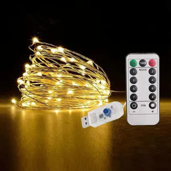 8 Moduri de Control de la Distanță Luminile 5/10/20M USB Led String Lumina de Basm Ghirlande Nunta in aer liber, Vacanță de Crăciun Balcon Decor de Lămpi