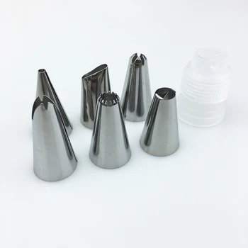 8Pcs/Set din Oțel Inoxidabil produse de Patiserie Duze pentru Crema cu Sac de Patiserie Decorare Tort Cireasa de Conducte Coacere produse de Patiserie Instrument