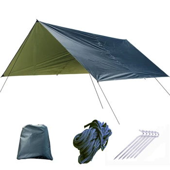 Adăpost De Soare Camping Marchiza De Argint Acoperite Cu Parasolar Dovadă De Ploaie Plaja Cort În Aer Liber Cort Portabil Ultralight Tent Drumeții Călătorie