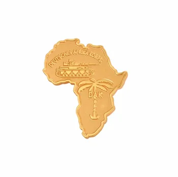 Al doilea RĂZBOI mondial GERMAN DAK AFRIKA KORPS PALMIER PIN Badge