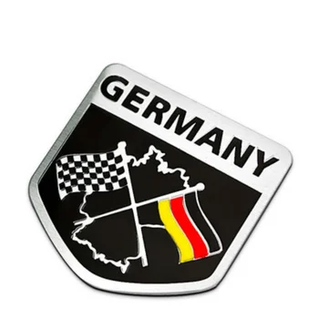 Aliaj de aluminiu Autocolant Germania Flag Frigider Perete Oglinda Geam Usa de Origine germană Masina Decor Insigne pentru VW BMW AUDI Mercedes-Benz