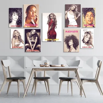 Alicia Keys Imagine Home Decor Nordic Panza Pictura Arta de Perete Postere și de Imprimare