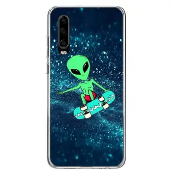 Alien Cred OZN ET drăguț Cazul în care Telefonul pentru Huawei P40 P30 P20 Mate 30 20 10 Pro P10 Lite P Inteligente Z + 2019 Cadou Coque Acoperi Capa