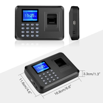 Amprenta Prezență Masina Biometric de Amprente Inteligent pontaj Time Machine Recorder Mașină UE Plug