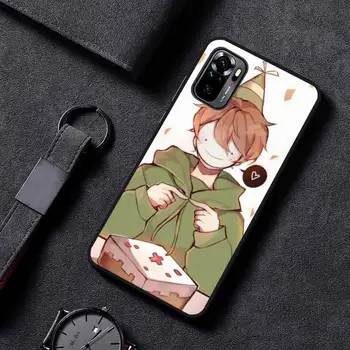 Anime vis smp quackity fanart Telefon Caz Pentru Xiaomi redmi mi nota 9 9a 8 8a 9 10 9 8 8t 7 9m 10 pro max saci de telefonie mobilă