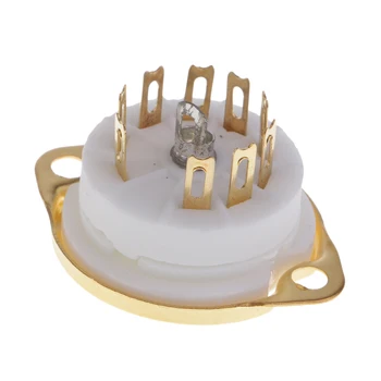 Aur Placat cu Ceramica 9pin PCB Montare pe Soclu pentru Tub 12AX7,12AT7,ECC83