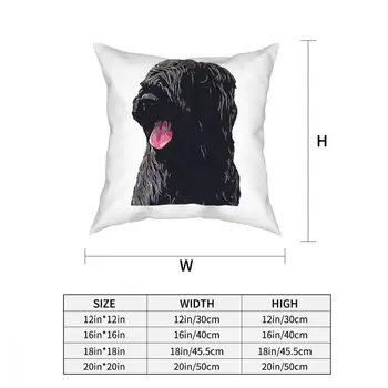 Briard Câine Negru Frumusete Pernă Acoperă Pernă Personalizată Pernă Acoperă