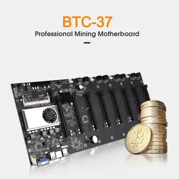 BTC-37 plăci Grafice Miner Placa de baza Set De 8 Video Sloturi pentru Carduri de Memorie DDR3 VGA Onboard Interfață Consum Redus de Energie