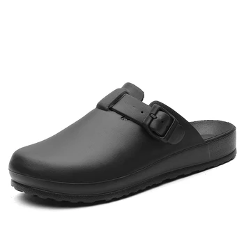 Bărbați Clasic Anti Bacterii Medicale Chirurgicale Pantofi de Siguranță Deget de la picior Închis Catâr Saboti Papuci de casă Cleanroom de Lucru Slide-uri pentru Femei Unisex