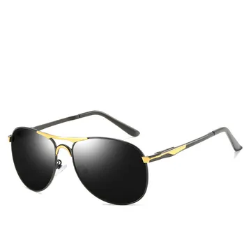 Bărbați Clasic Retro Polarizate Cadru Metalic ochelari de Soare pentru Barbati Ochelari de Conducere