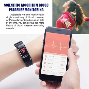 C1plus Brățară Inteligent Multifuncțional de Fitness Bratara Tensiunii Arteriale Monitor de Ritm Cardiac Somn Tracker Ceas Pentru Android IOS