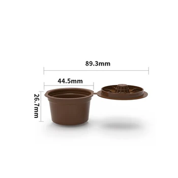 Capsula de cafea din Oțel Inoxidabil Filtru de Cafea Ceasca 3pcs Cafea Capsule Pentru Fitari Mașină de Cafea Shell Umplut Cu Reutilizabile Shell