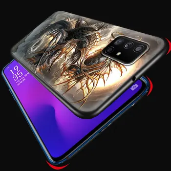 Caz pentru Samsung Galaxy A51 A71 A21s A31 A41 M31 A11 M30s M51 A12 A91 A81 Telefon Moale Capacul Funda Capa Animal Rece Dragon
