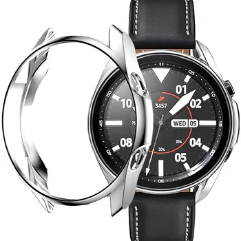Caz Pentru Samsung Galaxy watch 3 45mm 41mm samrtwatch Moale Placat cu TPU spoiler 41 45 mm ceas inteligent Protector de Acoperire Accesorii