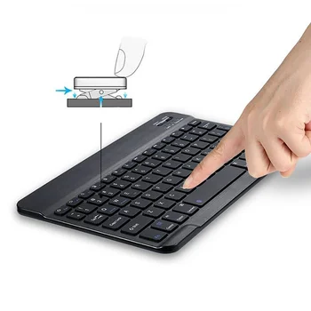 Caz pentru Sumsung Galaxy Tab 10.1 Inch/Tab S6 Lite 10.4 Inch de 360 de Rotație Piele PU Stand husa de Protectie+Tastatura Bluetooth