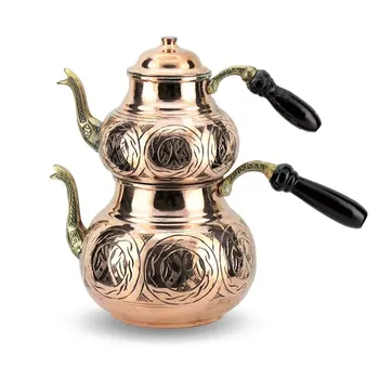 Ceai turcesc Oală de Cupru ceainic turcesc din Cupru Vintage Ceainic ceainic turcesc Ceainic Bucătărie Decor Crescut Ceainic GRATUIT SHIPPIN