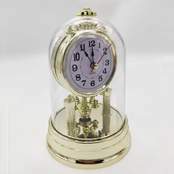 Ceas De Masa Europene Retro-Stil Ceas De Camera De Zi Ceas De Epocă Tăcut Desktop Ceas De Birou Ceas Cu Alarmă Acasă Decor Ceas