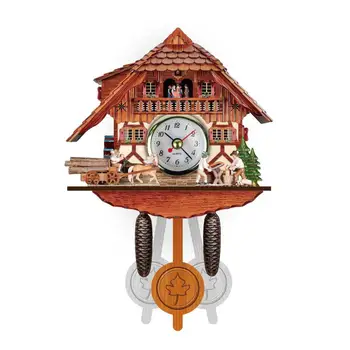 Ceas de Perete din lemn Precise Concepute Eco-friendly Stil Nordic Mdf Rezistent Antic Agățat de Alarmă Camera de zi de Decorare